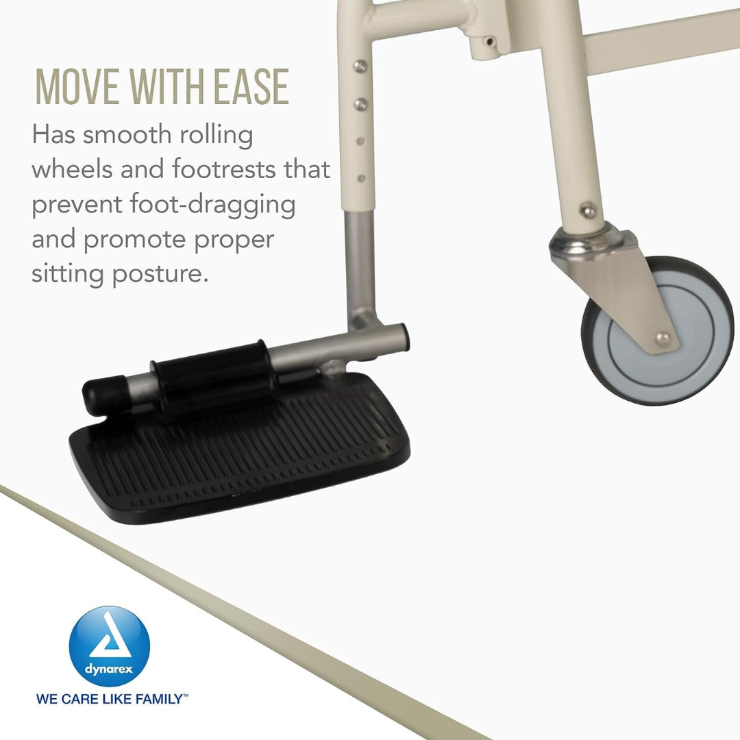 Dynarex Bariatric Bari+Max HD Mobile Shower Chairs - 1,000 lb Capacity - primehubstore.shop 