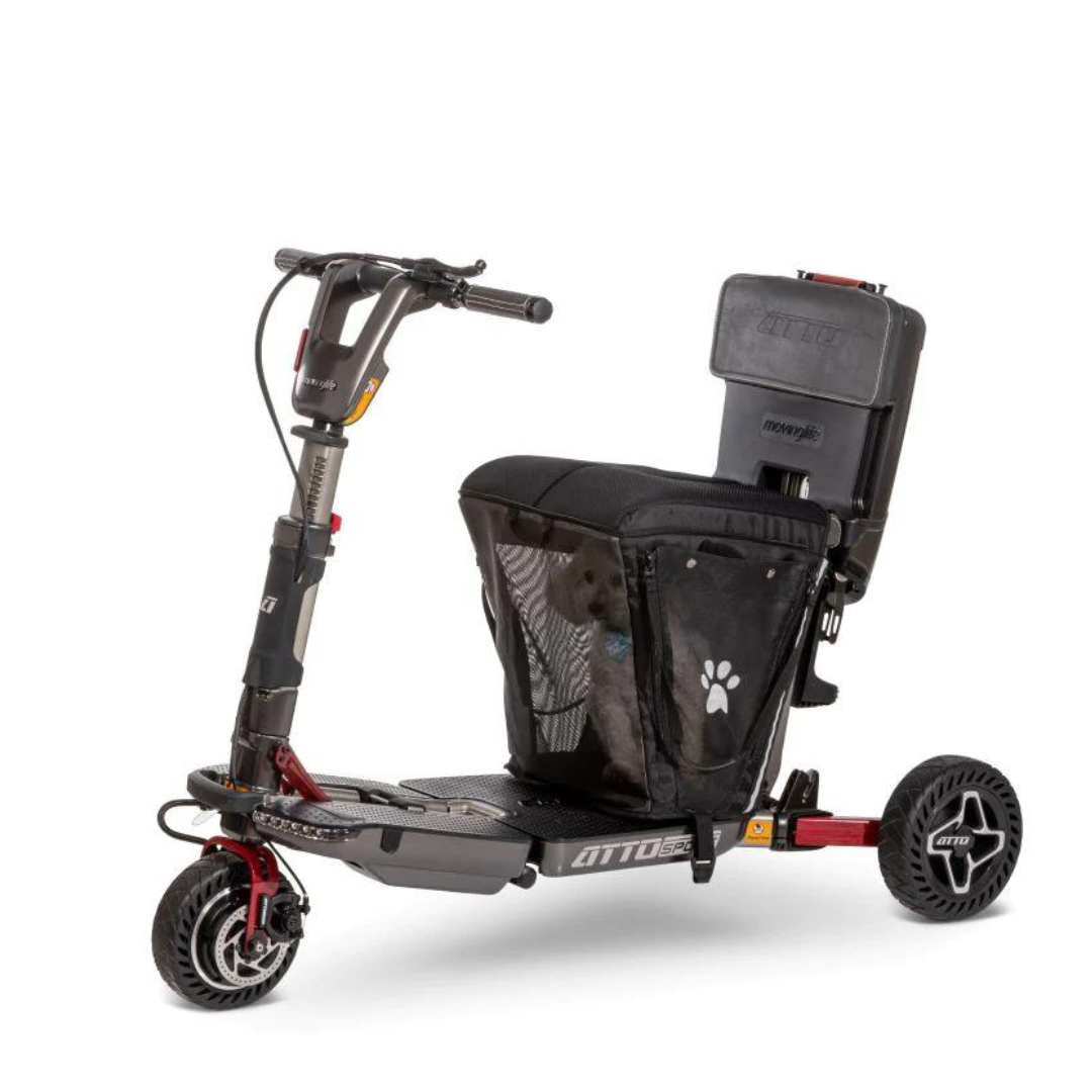 Moving Life ATTO Scooter Pet Carrier & Cushion Black - primehubstore.shop scooter Parts & Accessories