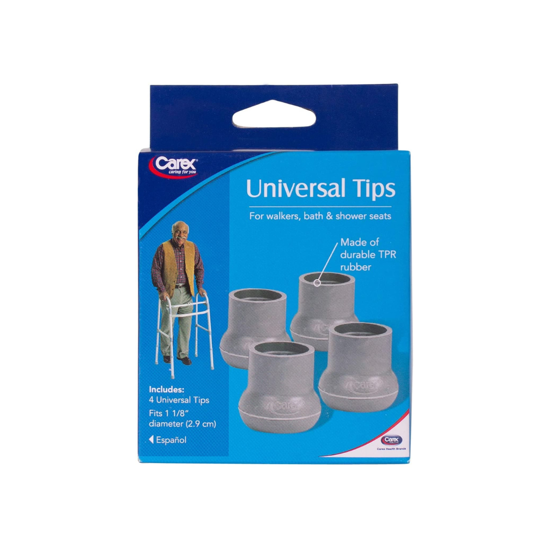 Carex Walker and Bath Bench Tips - Fits 1 1/8-Inch Tubing - primehubstore.shop Bath Bench Tips