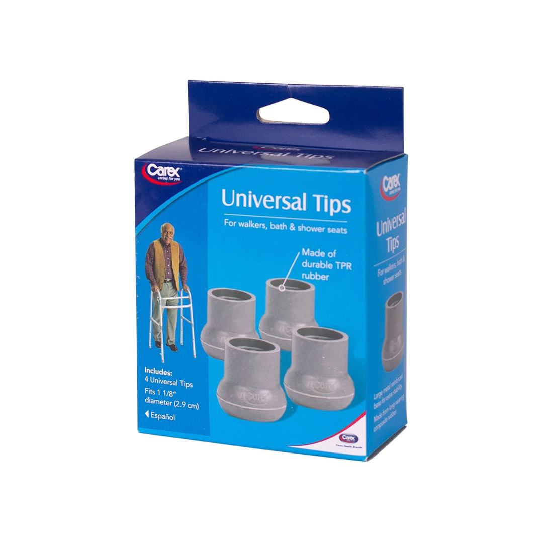Carex Walker and Bath Bench Tips - Fits 1 1/8-Inch Tubing - primehubstore.shop Bath Bench Tips