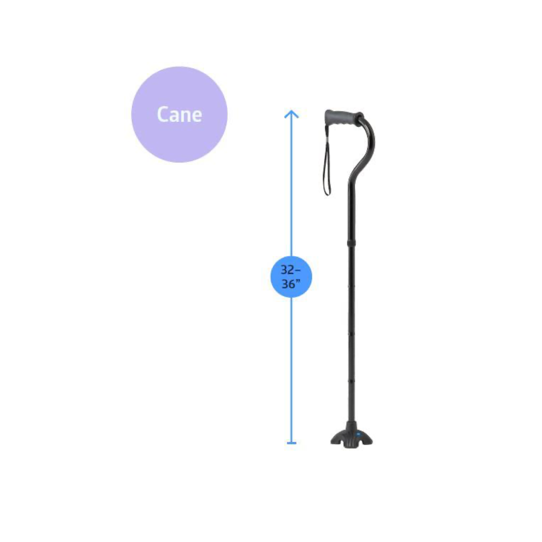 Medline Walk Steady Kit for Caregivers - Folding Walker & Cane Bundle - primehubstore.shop Walkers