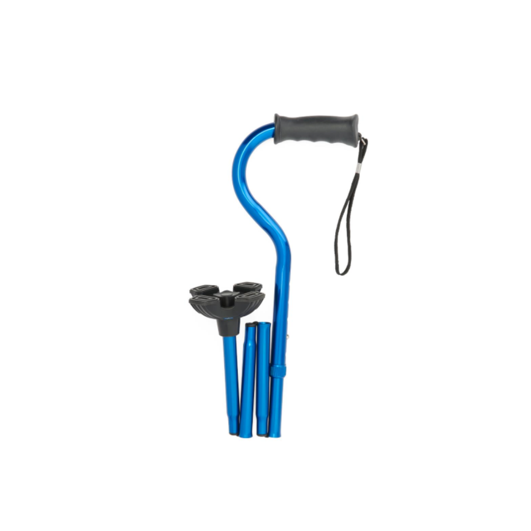 Medline Walk Steady Kit for Caregivers - Folding Walker & Cane Bundle - primehubstore.shop Walkers