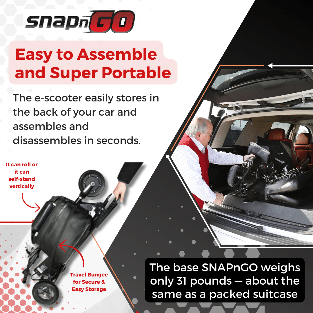 Glion SNAPnGO Mobility Scooter Deluxe Edition - primehubstore.shop Scooters