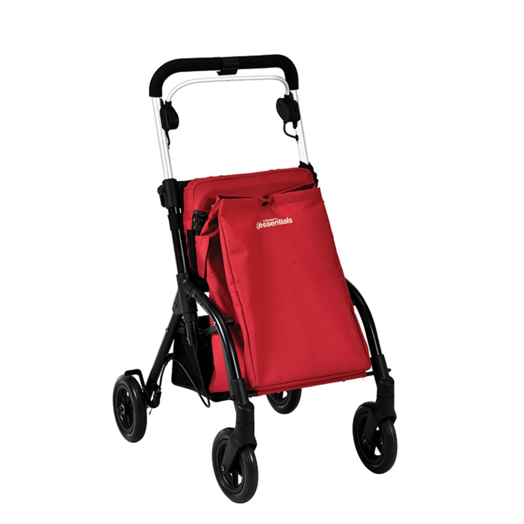 Triumph Mobility Essentials Shopping Rollator with Seat - XL Shopping Storage Bag - primehubstore.shop Rollators