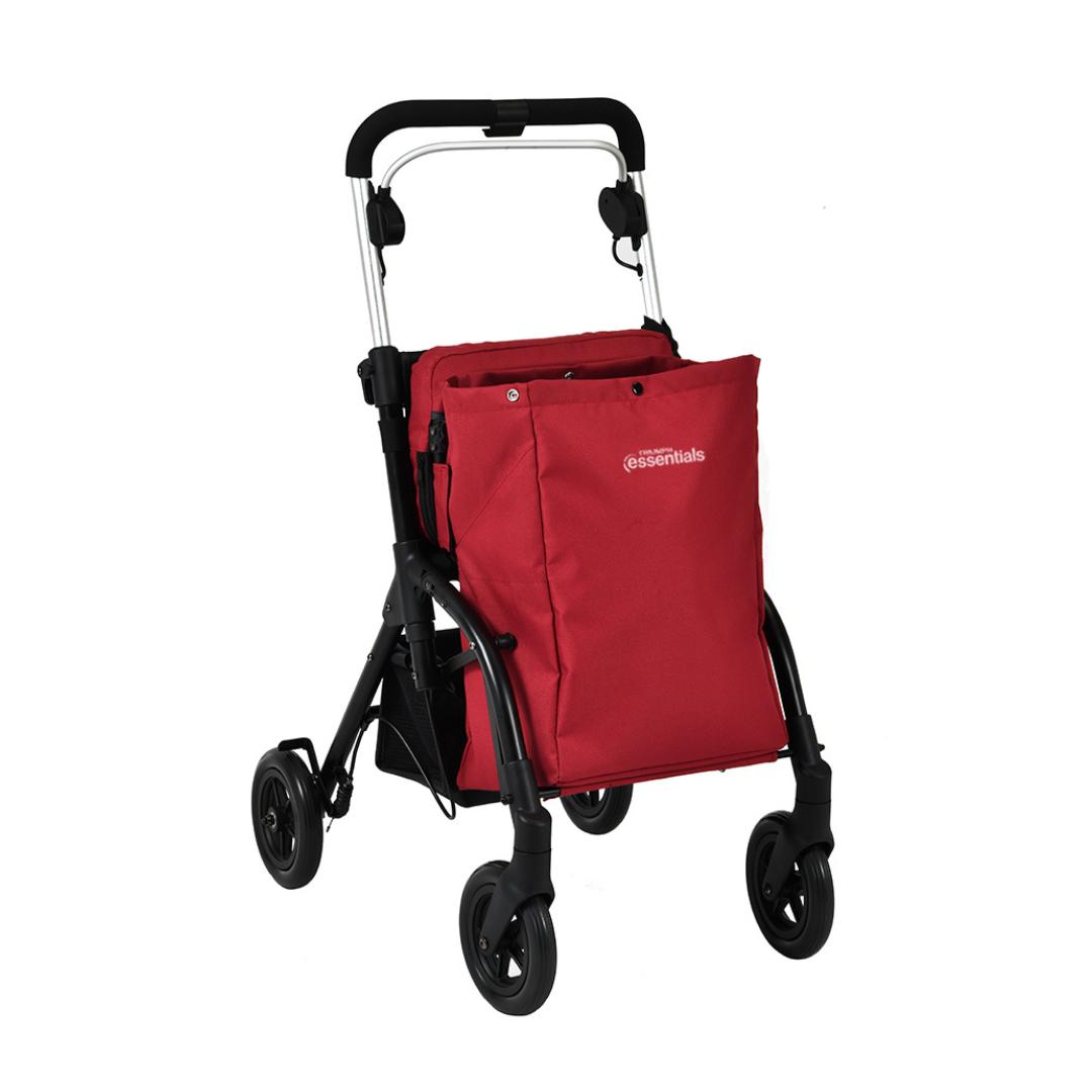 Triumph Mobility Essentials Shopping Rollator with Seat - XL Shopping Storage Bag - primehubstore.shop Rollators