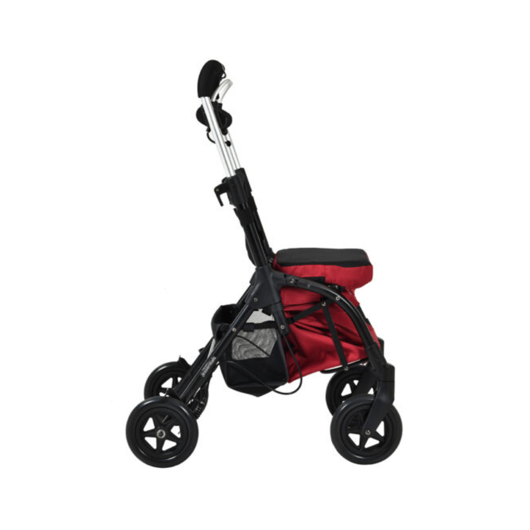 Triumph Mobility Essentials Shopping Rollator with Seat - XL Shopping Storage Bag - primehubstore.shop Rollators