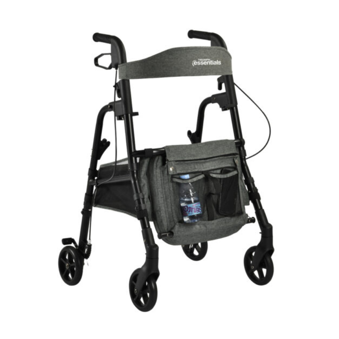 Triumph Essentials Rollator - Lightweight Folding Portable Walker - primehubstore.shop Rollators