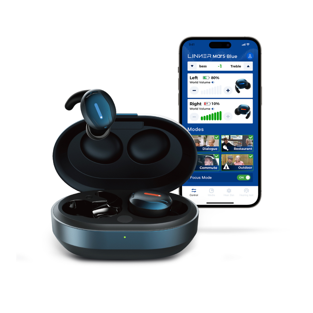Linner Mars OTC Hearing Aids - Improve Sound Quality & Clarity - primehubstore.shop Hearing Aids