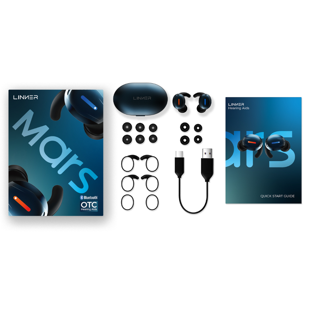 Linner Mars OTC Hearing Aids - Improve Sound Quality & Clarity - primehubstore.shop Hearing Aids