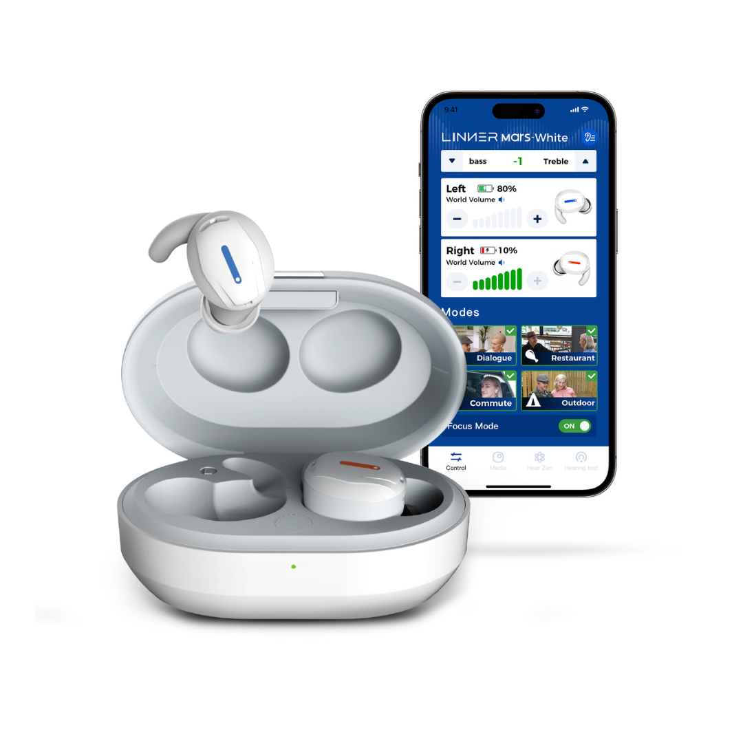 Linner Mars OTC Hearing Aids - Improve Sound Quality & Clarity - primehubstore.shop Hearing Aids