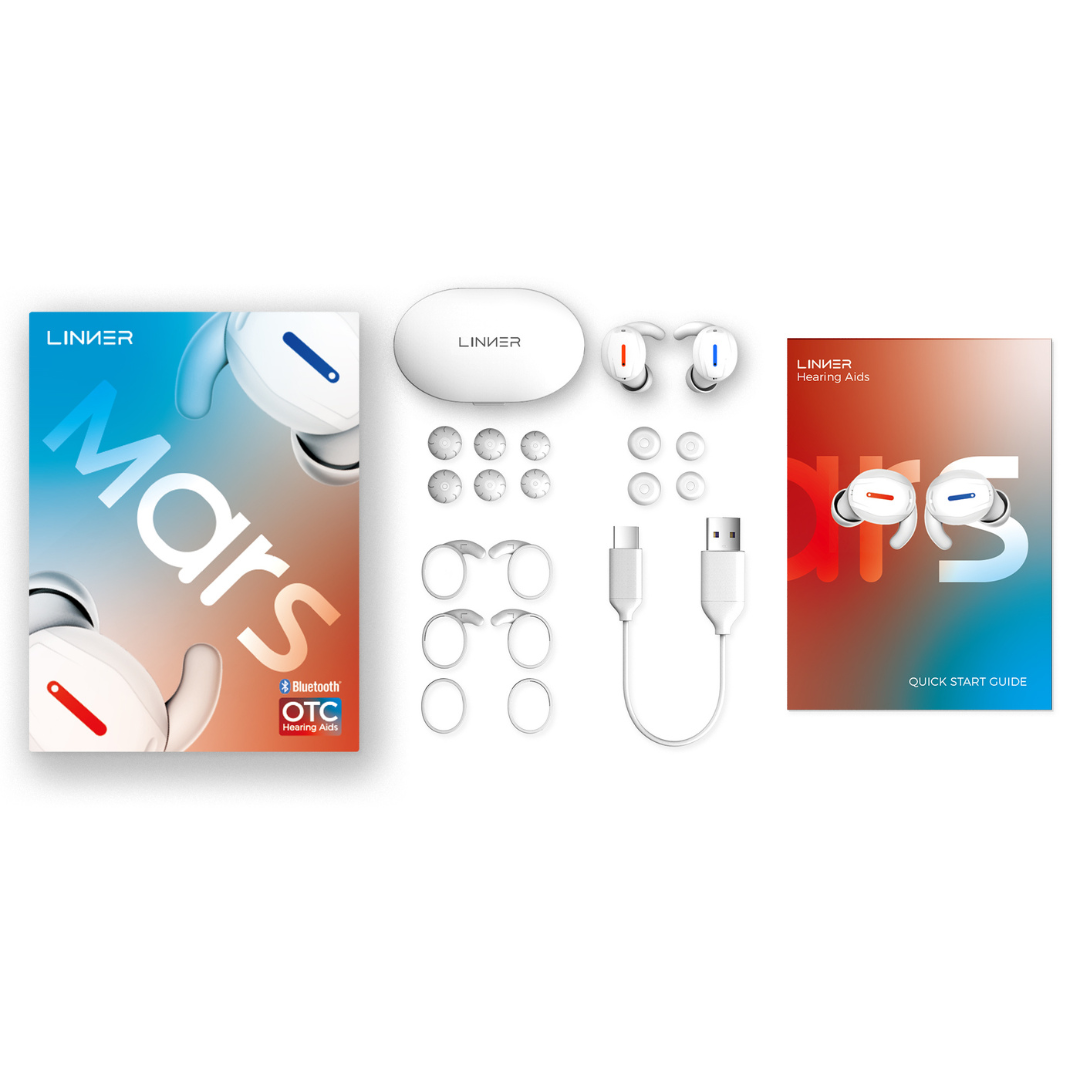 Linner Mars OTC Hearing Aids - Improve Sound Quality & Clarity - primehubstore.shop Hearing Aids