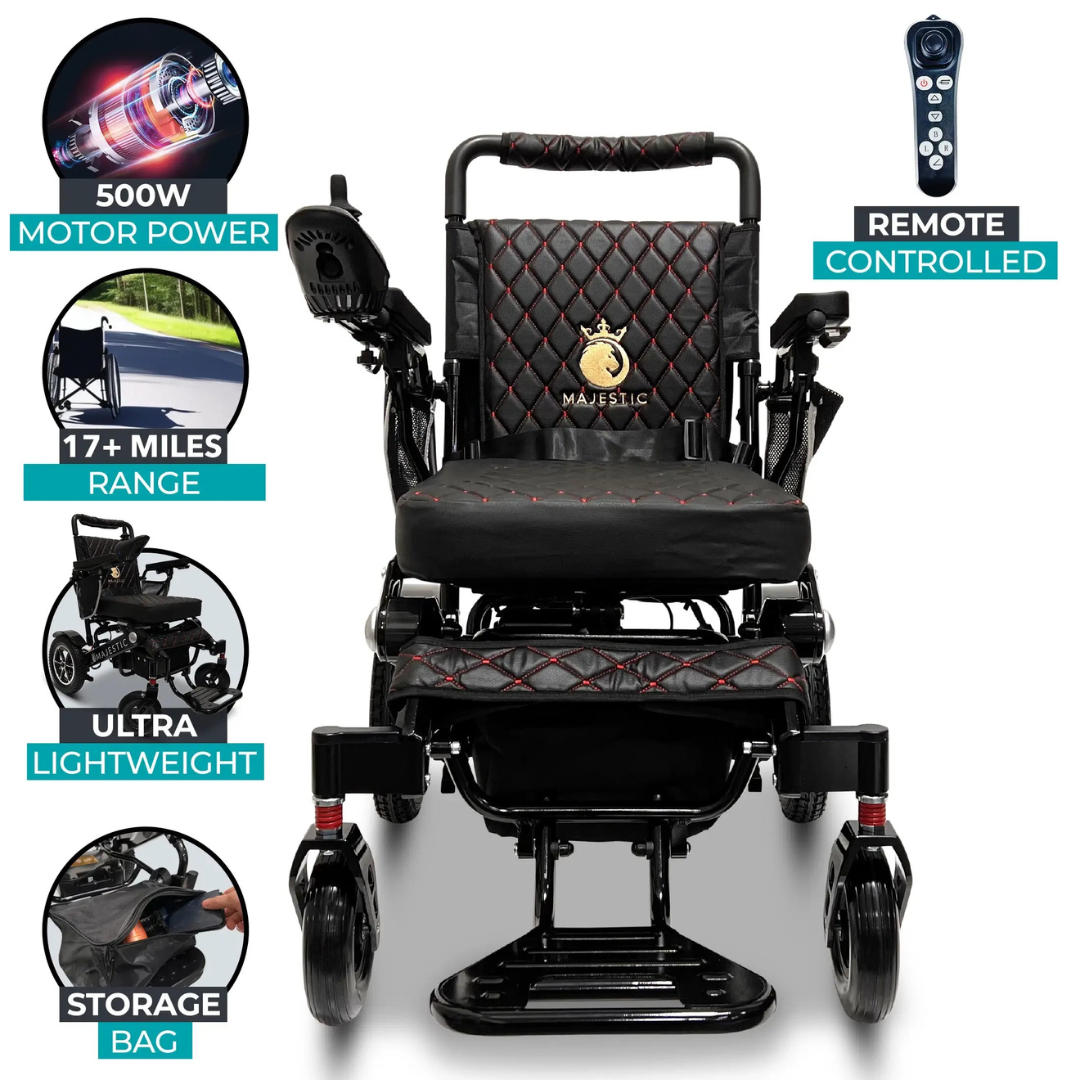 ComfyGo MAJESTIC IQ-7000 Remote Controlled Electric Wheelchair - primehubstore.shop Power Chairs