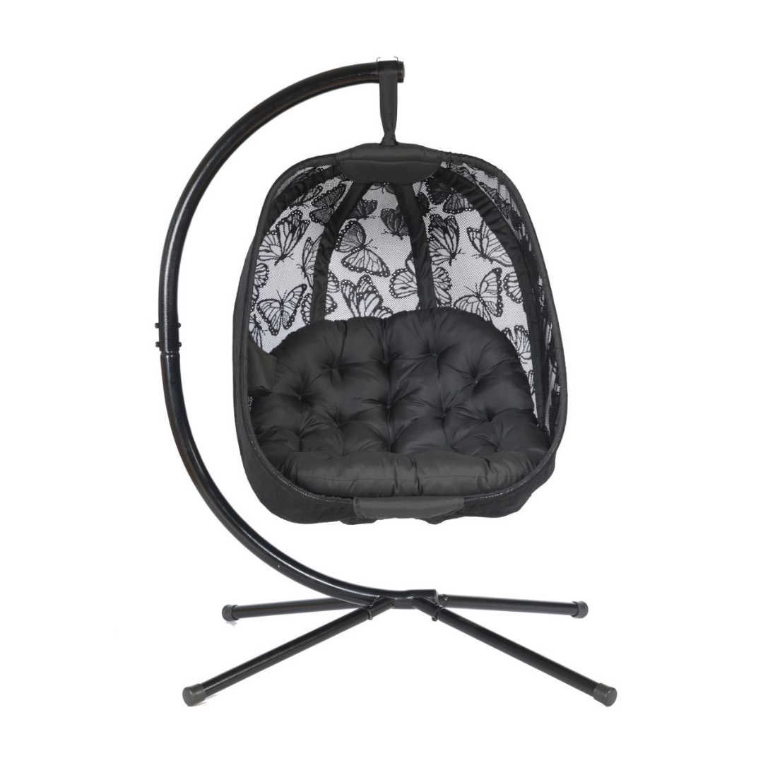 FlowerHouse Hanging Egg Patio Chairs with Stand - Indoor & Outdoor - primehubstore.shop Hanging Chairs