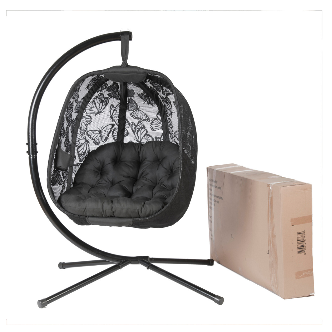 FlowerHouse Hanging Egg Patio Chairs with Stand - Indoor & Outdoor - primehubstore.shop Hanging Chairs