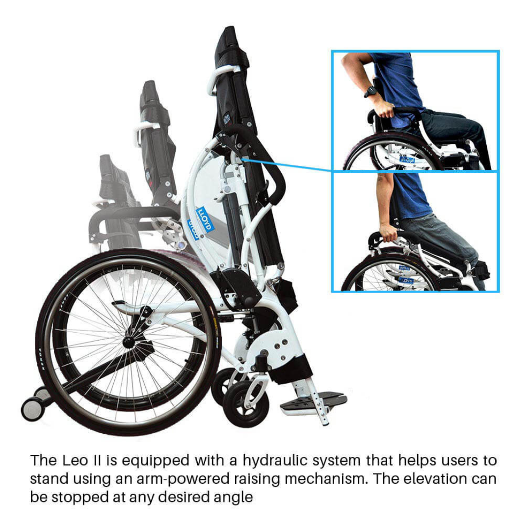 Foldawheel Leo II Lightest Manual Standing Power Wheelchairs - Weighs Only 59 Lbs - primehubstore.shop Wheelchairs