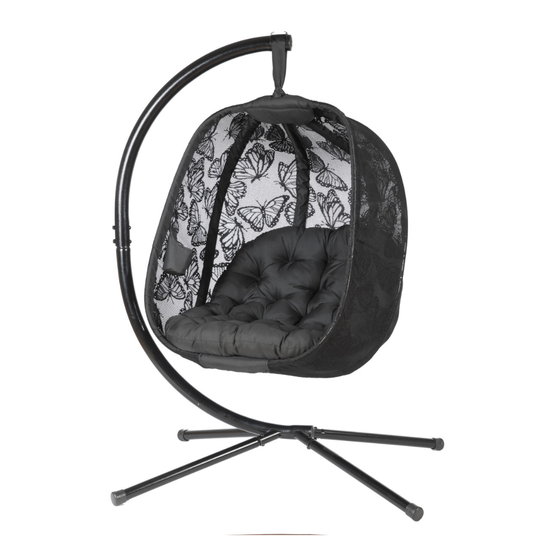 FlowerHouse Hanging Egg Patio Chairs with Stand - Indoor & Outdoor - primehubstore.shop Hanging Chairs