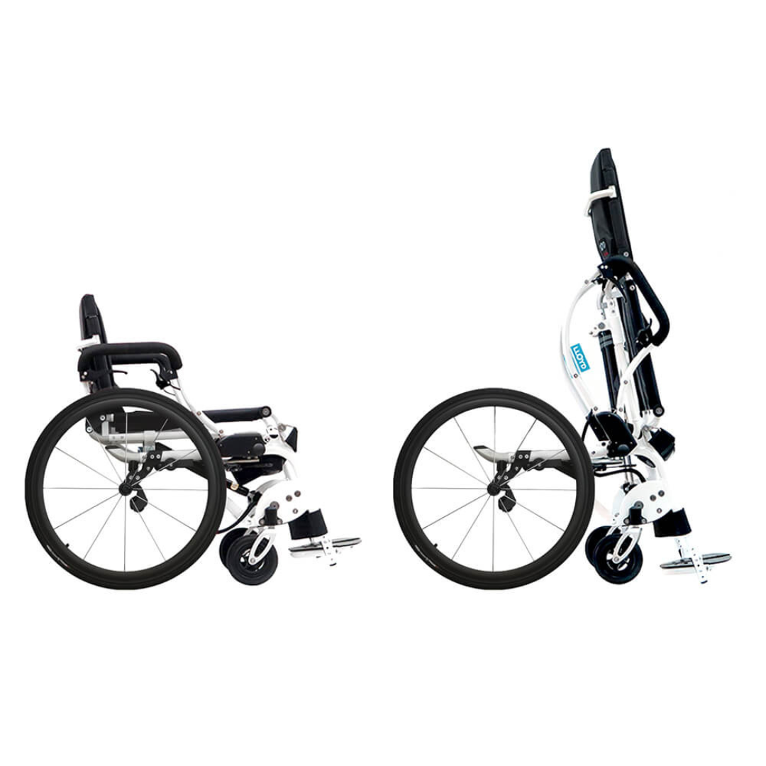 Foldawheel Leo II Lightest Manual Standing Power Wheelchairs - Weighs Only 59 Lbs - primehubstore.shop Wheelchairs