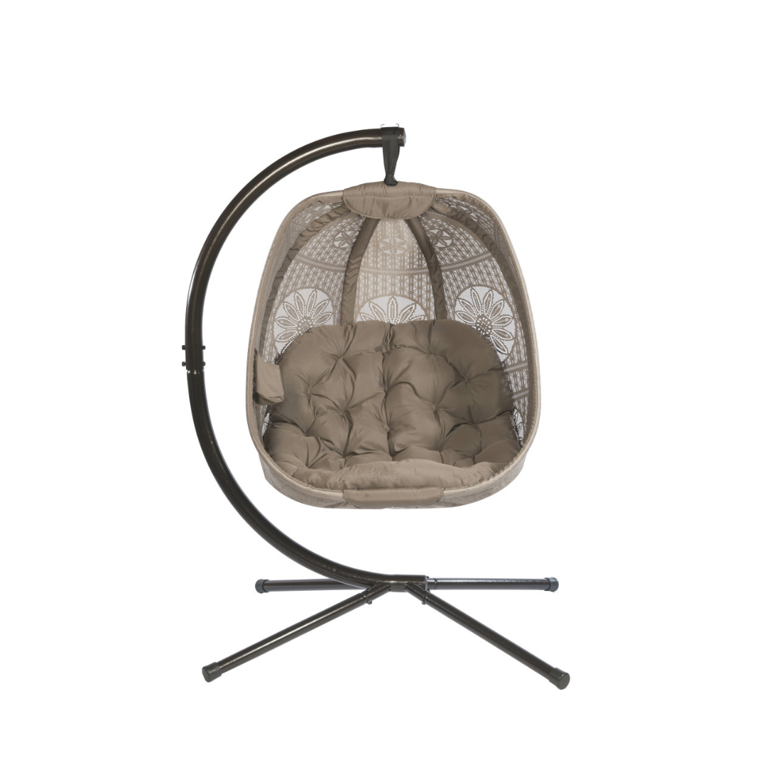 FlowerHouse Hanging Egg Patio Chairs with Stand - Indoor & Outdoor - primehubstore.shop Hanging Chairs