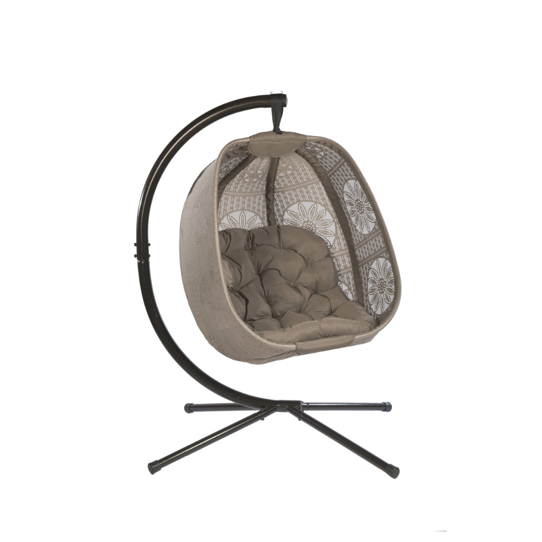 FlowerHouse Hanging Egg Patio Chairs with Stand - Indoor & Outdoor - primehubstore.shop Hanging Chairs