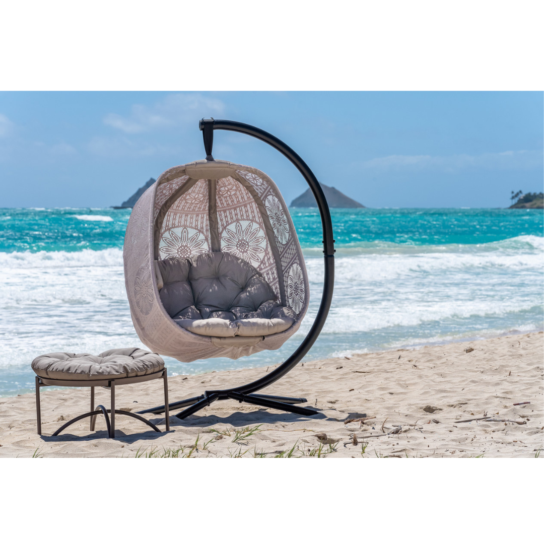 FlowerHouse Hanging Egg Patio Chairs with Stand - Indoor & Outdoor - primehubstore.shop Hanging Chairs