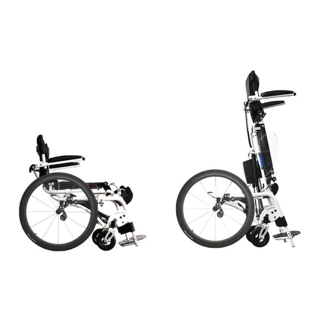 Foldawheel Pegasus II Lightest Standing Semi Powered Portable Wheelchair - Only Weighs 77 lbs - primehubstore.shop Power Chairs