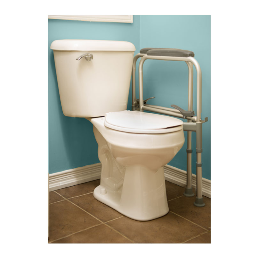 MOBB HealthCare Folding Toilet Safety Frame Universal Fit on Most Standard Toilets - primehubstore.shop Toilet Safety Frames