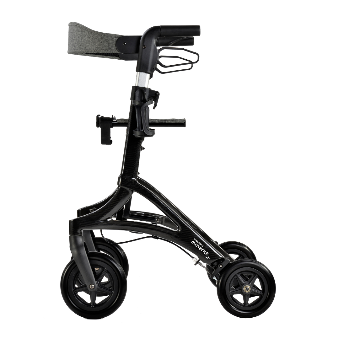 Triumph Mobility Maverick Carbon Fiber Rollator - Only 13.8 lbs - primehubstore.shop Rollators