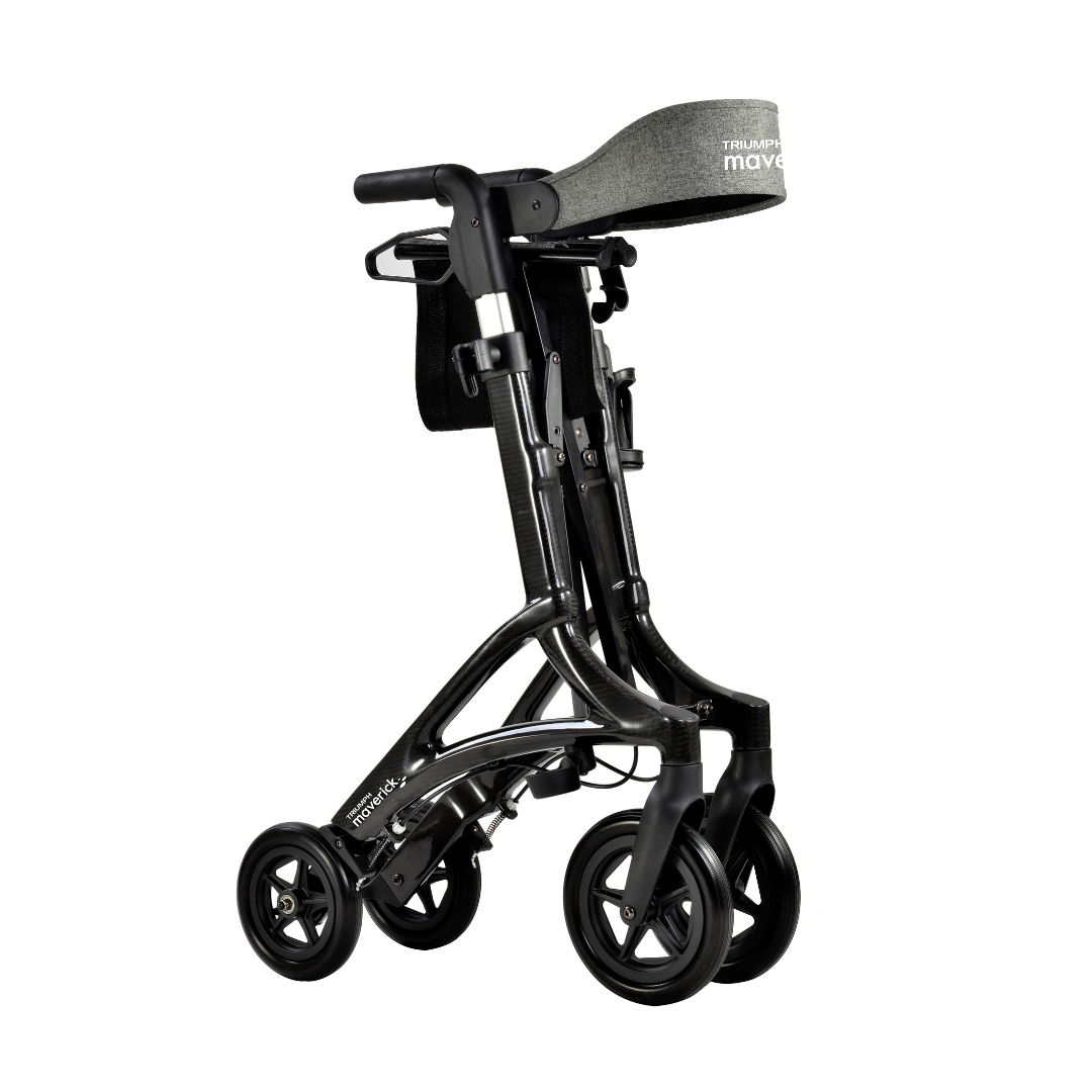 Triumph Mobility Maverick Carbon Fiber Rollator - Only 13.8 lbs - primehubstore.shop Rollators