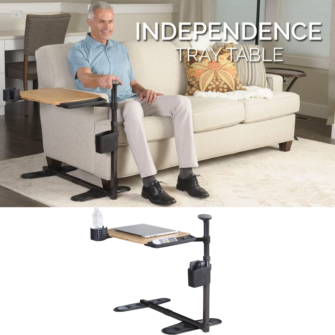 Signature Life Independence Tray Table with 360 Degree Swivel - primehubstore.shop Tray Tables