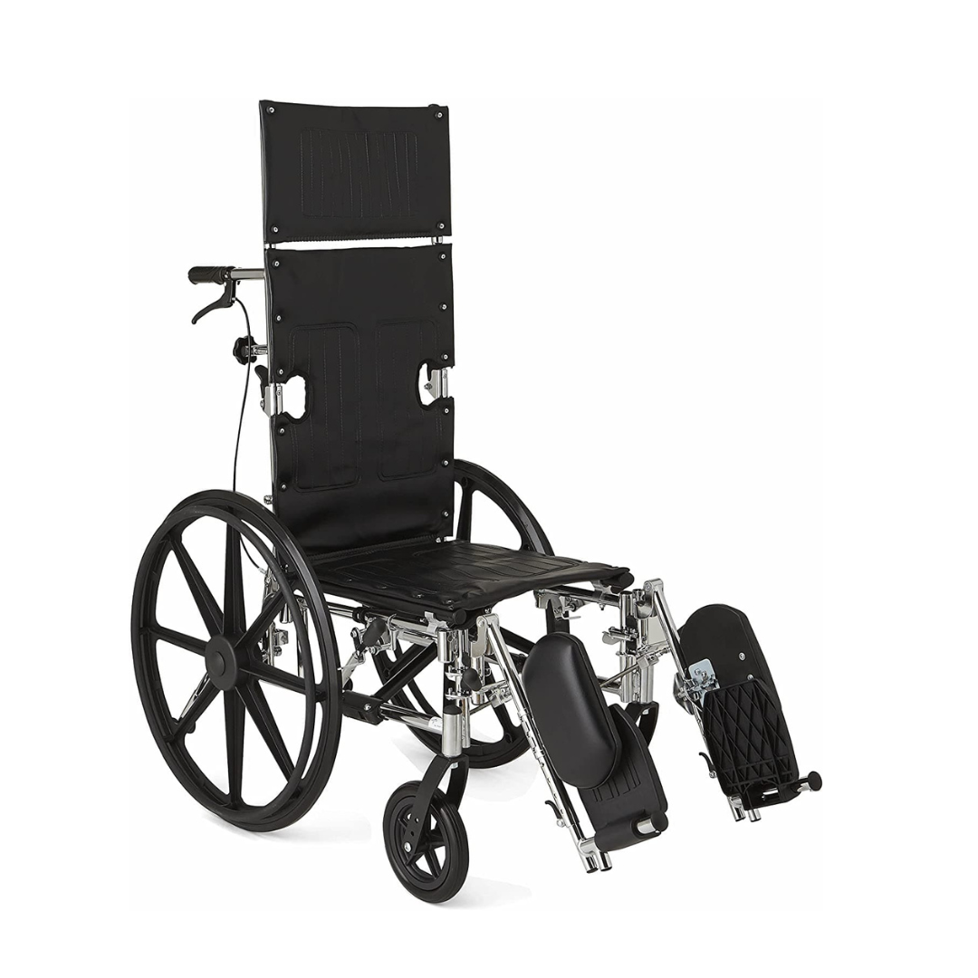 Medline Excel Chrome Reclining Wheelchairs -  Desk Length Arms & ELR - primehubstore.shop Reclining Wheelchairs
