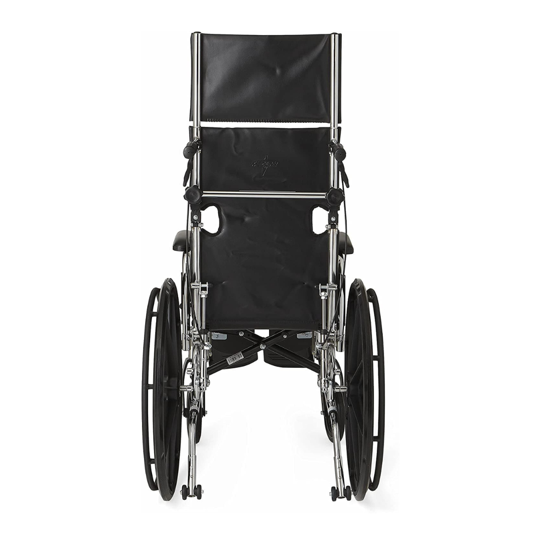 Medline Excel Chrome Reclining Wheelchairs -  Desk Length Arms & ELR - primehubstore.shop Reclining Wheelchairs