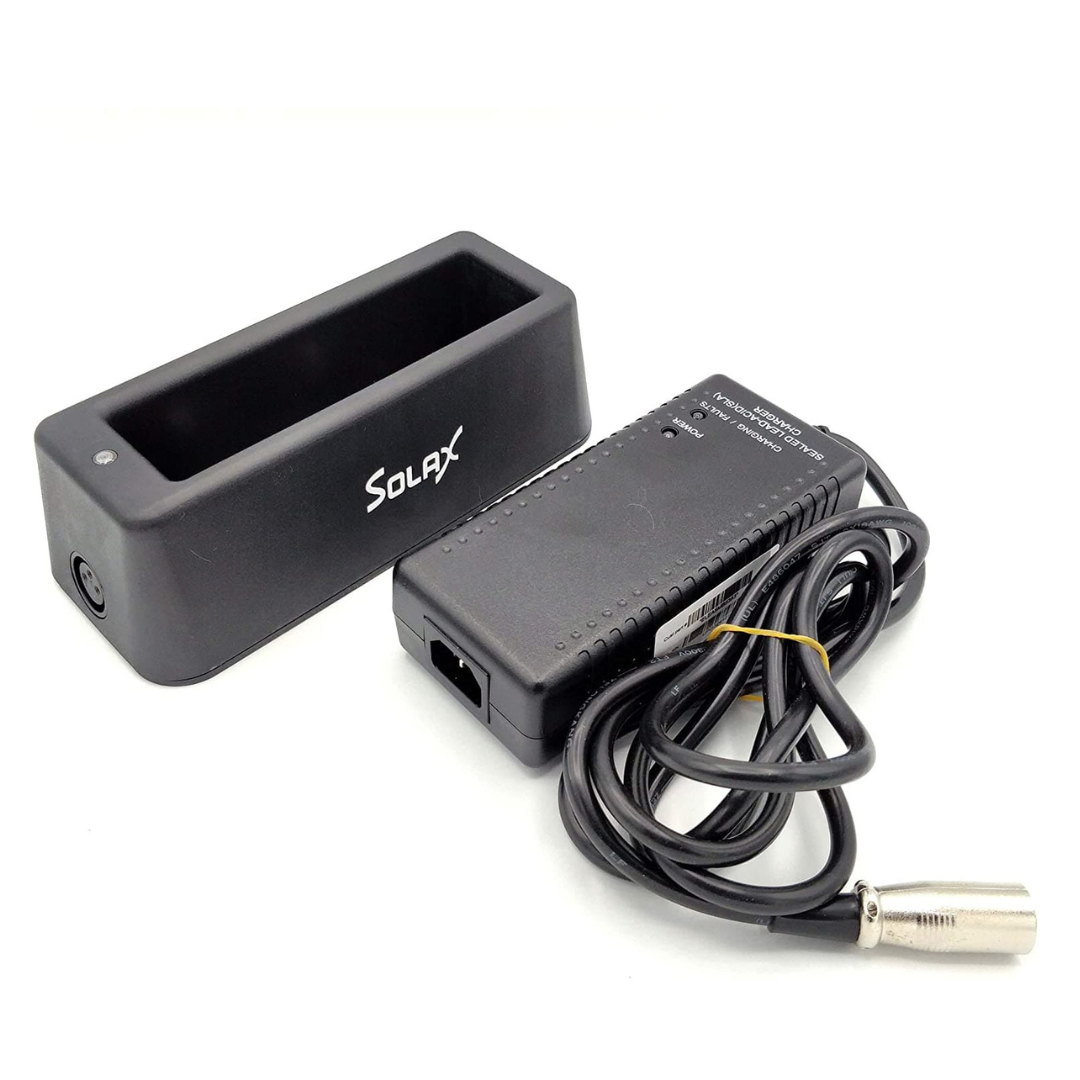 Solax Battery Docking Station with XLR Power Cable/Cord - primehubstore.shop Scooter Chargers