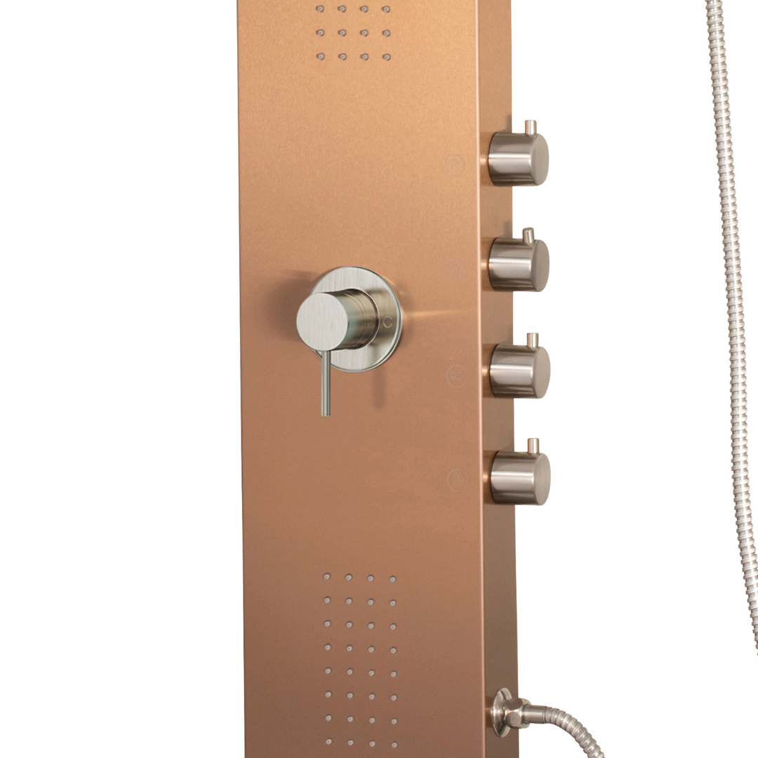 Pulse ShowerSpas Santa Cruz Bronze Shower System - primehubstore.shop Shower Systems
