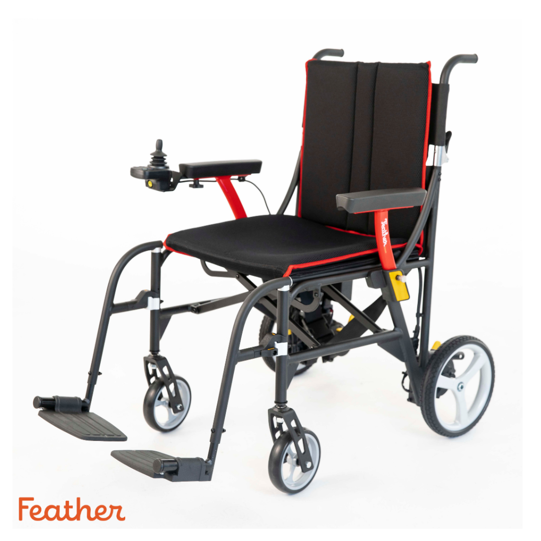 Feather Power Chair FC-86316 Folding Ultra Light Power Wheelchair - Only 33 lbs - primehubstore.shop Power Chairs