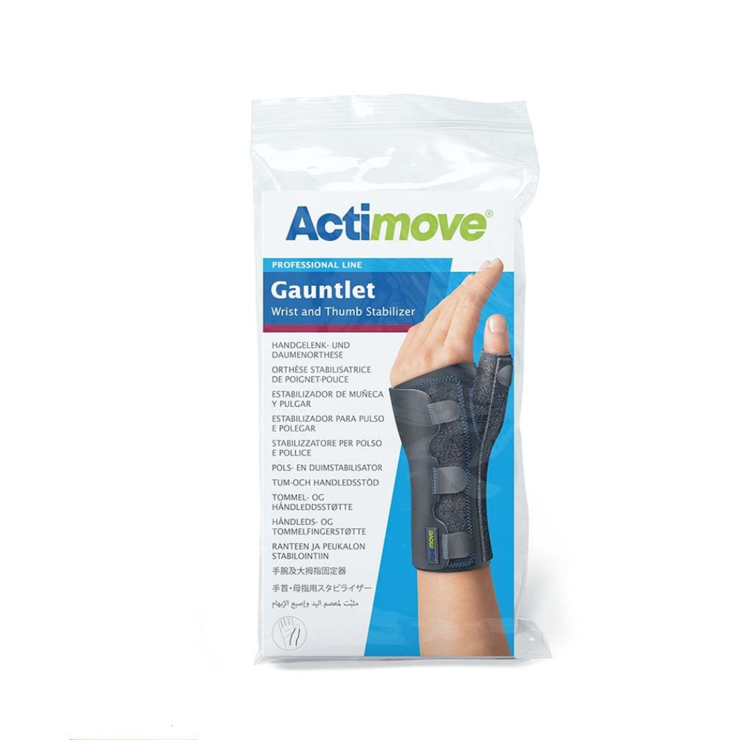 Actimove Professional Gauntlet Wrist & Thumb Stabilizing Brace - Black - primehubstore.shop Wrist Brace