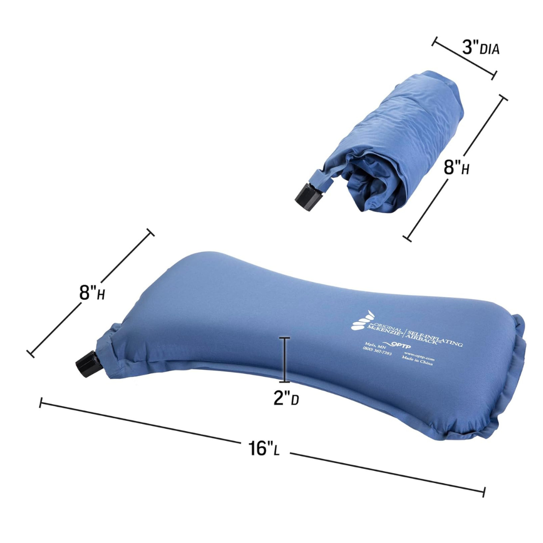 The Original McKenzie Self-Inflating AirBack Lumbar Support - Perfect For Travel - primehubstore.shop Lumbar Supports