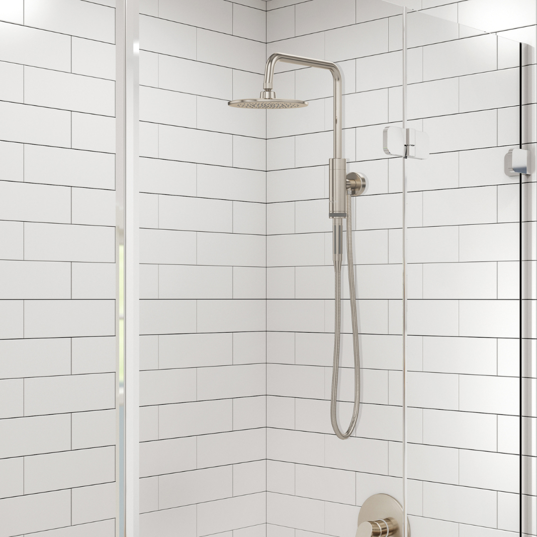 Pulse ShowerSpas Aquarius Shower System - 8" Rain Showerhead & Arm - primehubstore.shop Shower Systems