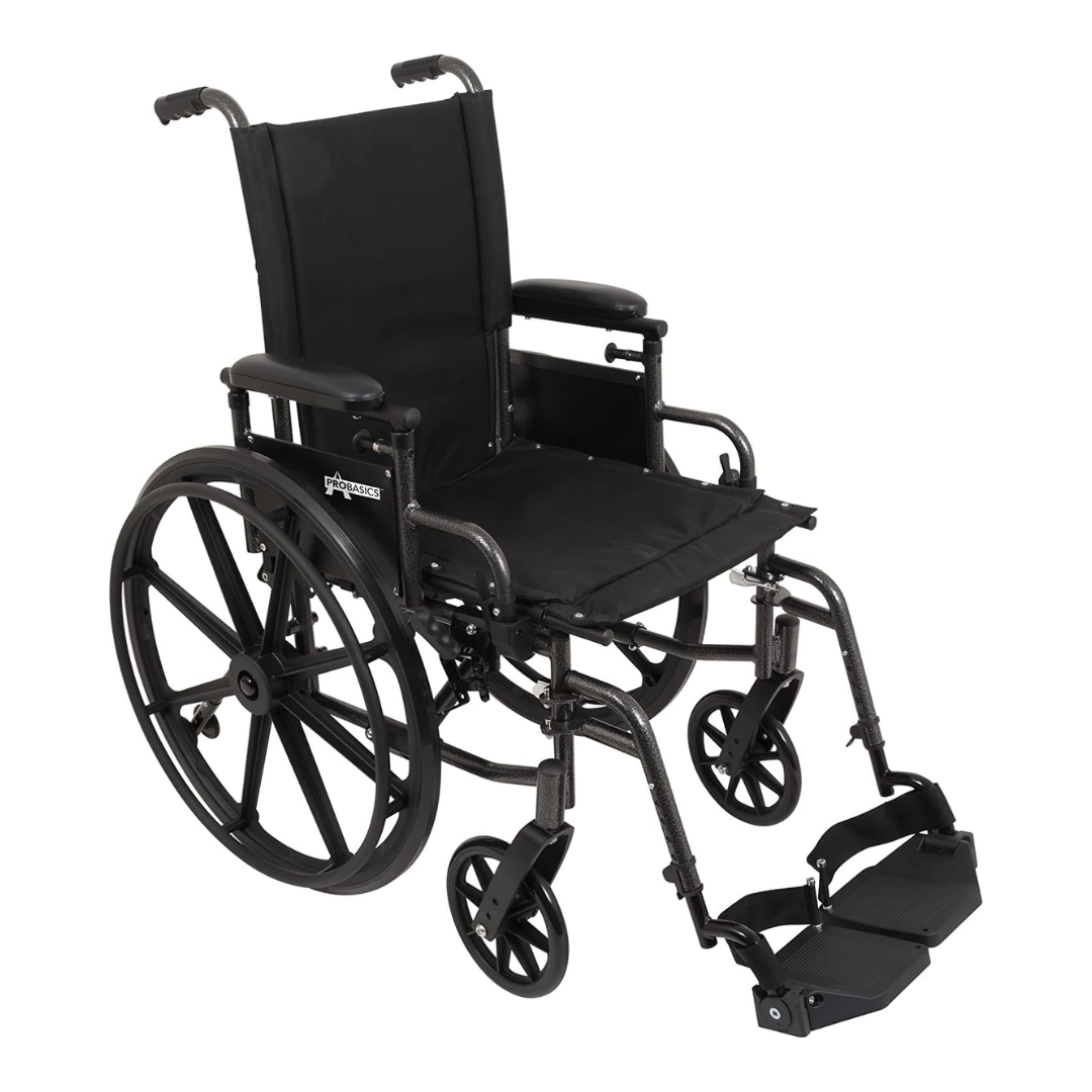 ProBasics Ultra Lightweight Wheelchair - Height Adjustable Seat - Flip Back Desk Arms - primehubstore.shop Wheelchairs