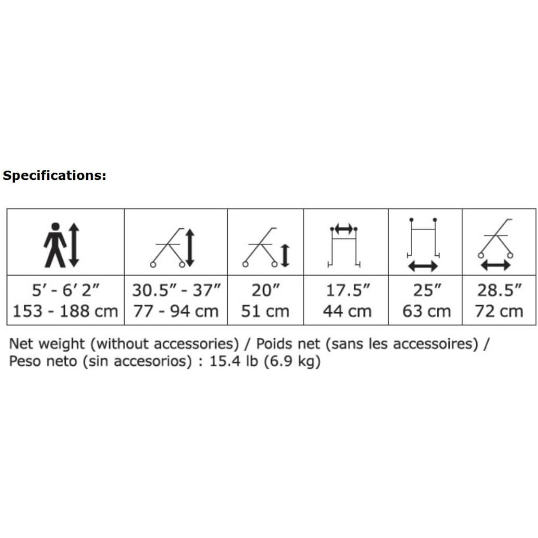 Hugo eXplore Side-Fold Rolling Walker Rollator with Seat - primehubstore.shop Rollators