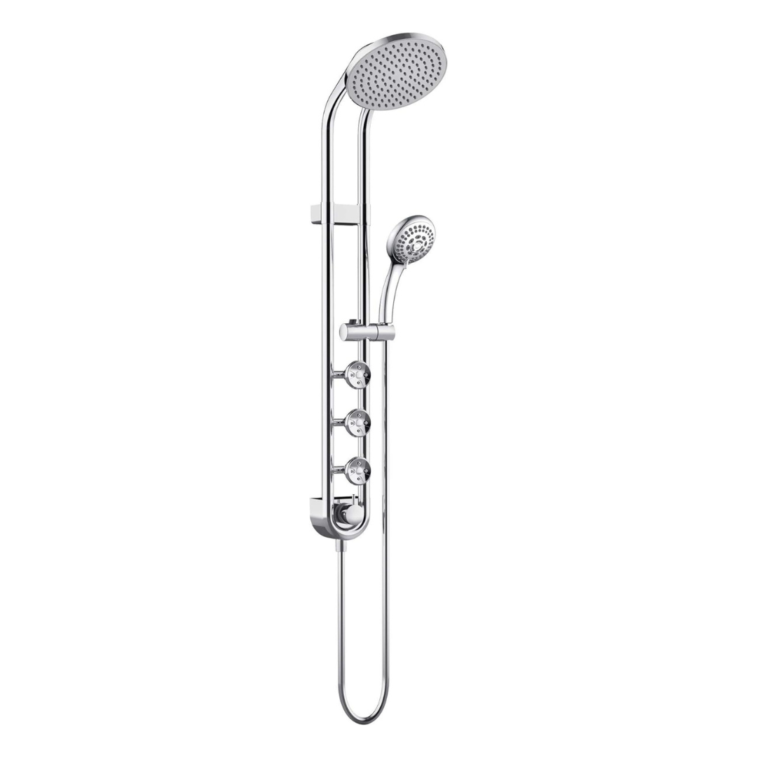 Pulse Showerspas Saturn System with 8" Rain Showerhead & 3 PowerSpray Body Jets - primehubstore.shop Shower Systems