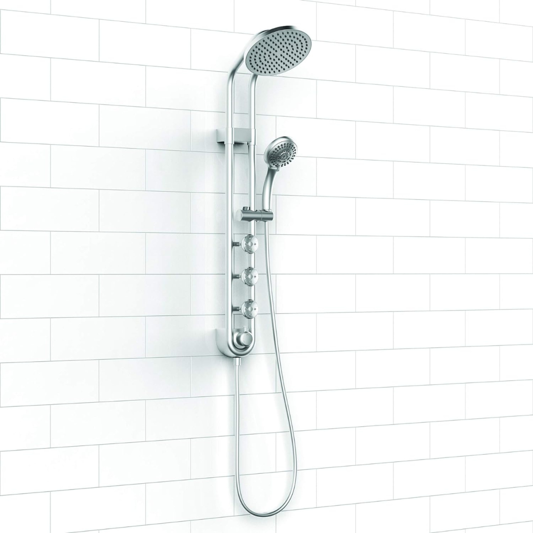 Pulse Showerspas Saturn System with 8" Rain Showerhead & 3 PowerSpray Body Jets - primehubstore.shop Shower Systems