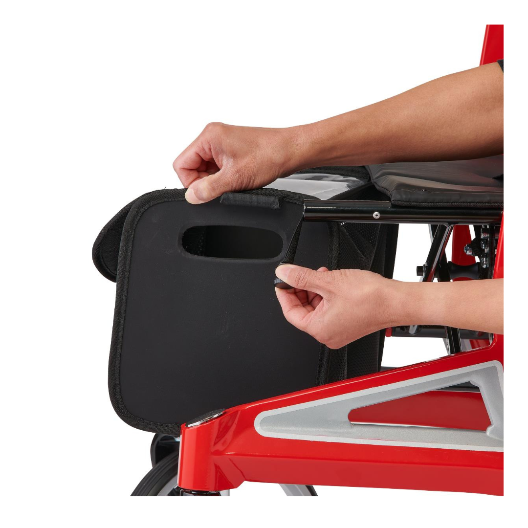Medline Lightweight Euro Style Folding Rolling Walker Rollator - primehubstore.shop Rollators