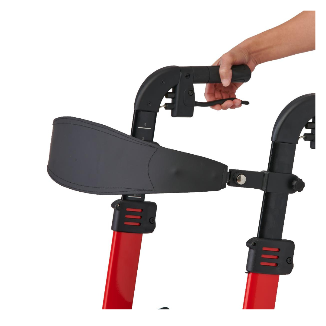 Medline Lightweight Euro Style Folding Rolling Walker Rollator - primehubstore.shop Rollators