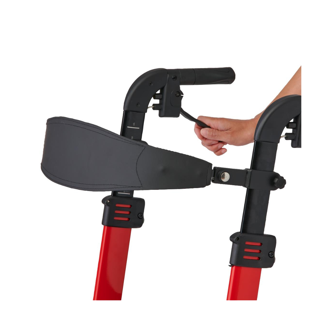 Medline Lightweight Euro Style Folding Rolling Walker Rollator - primehubstore.shop Rollators