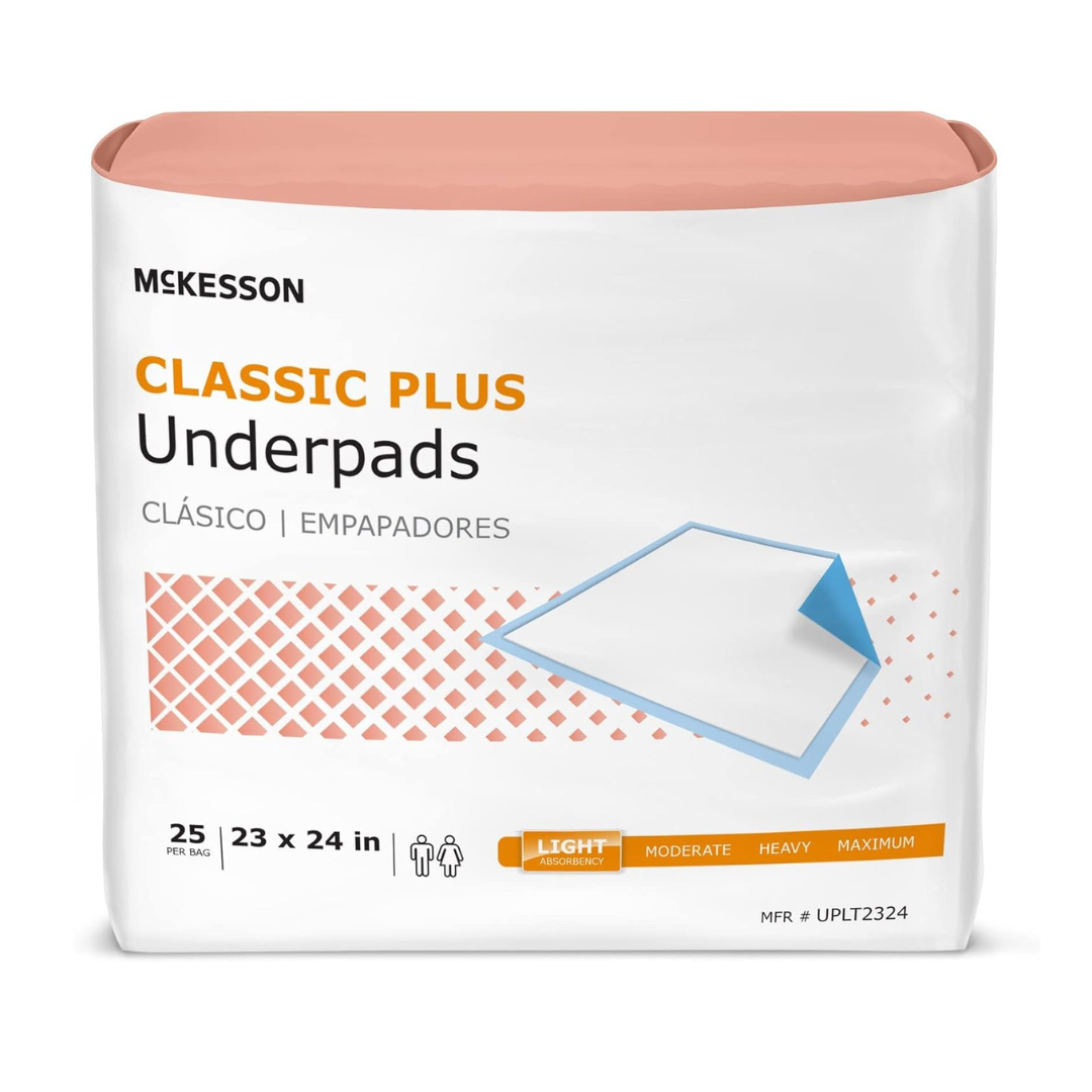 McKesson Classic Lite Underpads - Disposable Lite Absorbency - primehubstore.shop Underpads