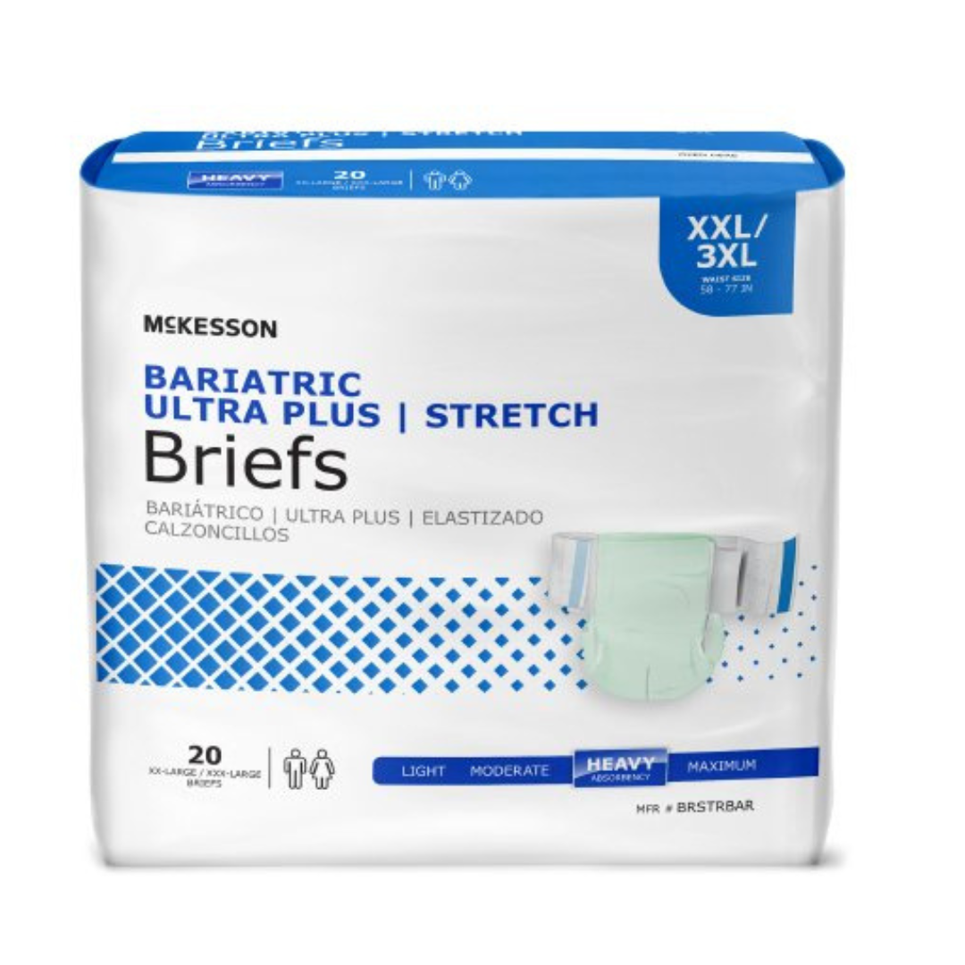 Mckesson Ultra Plus Stretch Tab Closure Unisex Briefs - Heavy Absorbency - primehubstore.shop Incontinence