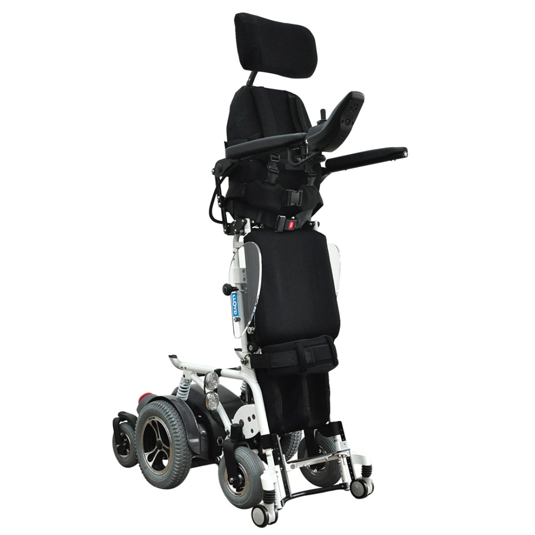 Foldawheel Draco Electric Standing Power Wheelchair with Lie Down, Stand, Sit and Recline Positions - primehubstore.shop Power Chairs