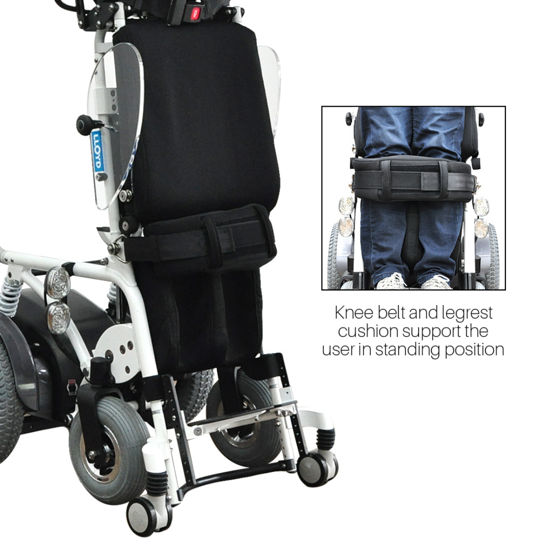 Foldawheel Draco Electric Standing Power Wheelchair with Lie Down, Stand, Sit and Recline Positions - primehubstore.shop Power Chairs
