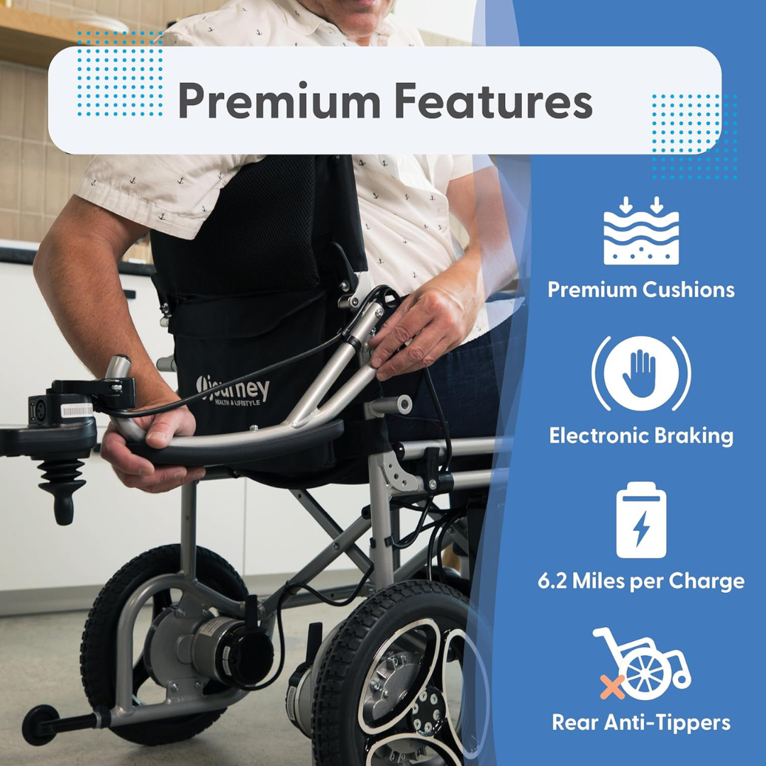 Journey Air Lightweight Folding Power Chair - Only 35 lbs - primehubstore.shop Power Chairs