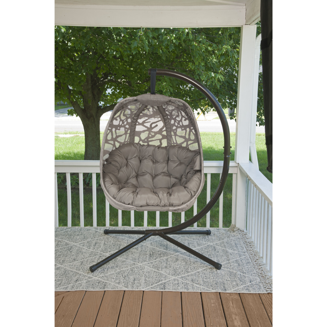 FlowerHouse Hanging Egg Patio Chairs with Stand - Indoor & Outdoor - primehubstore.shop Hanging Chairs